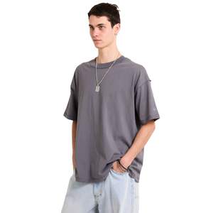 Camiseta de Manga Corta para Hombre con Logotipo Personalizado, Impresión en Relieve 3D, Alta Calidad, 100% Algodón, Sólida, Talla Grande, Estilo Inside-Out - Product Image 4