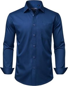 Camisa de negocios de manga larga para hombre - Product Image 6