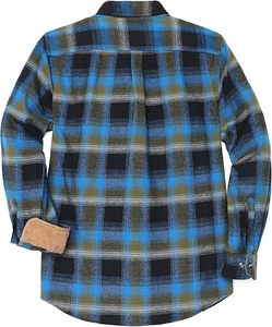 Camisas de Franela de Manga Larga para Hombre, Tejidas, Sólidas, de Invierno, de Alta Calidad, Servicio Personalizado OEM, Transpirables, de Secado Rápido, para Adultos - Product Image 2