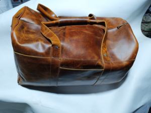 Sac de voyage en cuir véritable de luxe, fermeture éclair tendance, sac de voyage durable pour une nuit - Product Image 4