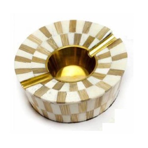 Nouvel Arrivage Cendrier en Métal Os Motif Mosaïque Moderne de Luxe Sans Fumée Tenant des Cigarettes Cendres Autres Fumeurs Cadeau Parfait - Product Image 4