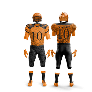 Uniformes de fútbol americano al por mayor de secado rápido, OEM, con diseño personalizado, número, transpirables, de malla, para equipos juveniles. - Product Image 2