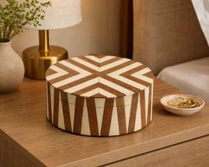 Elegant Bone Inlay Accessory <b>Box</b> Handmade Organizer for Jewelry Collection Display and Personal <b>Storage</b> - Product Image 5
