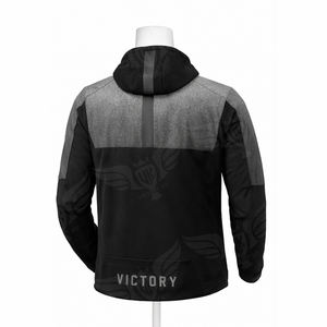 Chaqueta de Motociclista Personalizada Negra y Gris para Hombre, Impermeable, Cortavientos, con Capucha, para Motociclismo y Turismo - Product Image 4