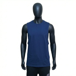 Canotte da uomo personalizzate in cotone stile <span class=keywords><strong>rock</strong></span>, taglie forti, per corsa, palestra e bodybuilding, senza maniche - Product Image 6