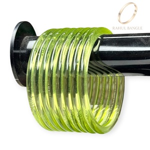 Designer Kashmiri Jelly Green Acrylic Fashion Bangles Collection Premium Fashion Jewellery for Women at Wholesale Price - Product Image 4