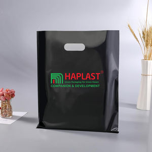 Suministro directo de fábrica, embalaje personalizado, bolsas de refuerzo laterales biodegradables con asa troquelada para regalos de ropa, supermercados minoristas - Product Image 5