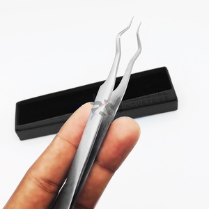 Boîte noire RMI pour pince à épiler pour extensions de cils, design argenté brillant, nouveau modèle - Product Image 2
