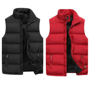 Premium Quality Men's 100% Polyester Windproof Fabric Puffer Vests Sleeveless Stand Collar Men's Puffer Vests At Low Price - Product Image 6