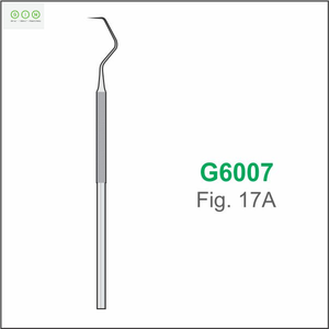 MELPEX BEAUTY INSTRUMENTS Sonda exploradora dental manual G6005 Figura 9 Punta curva Detector de caries Acero inoxidable alemán - Product Image 2