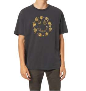 T-shirt personnalisé pour homme, 120g, écologique, col rond, épais, coupe oversize, épaules tombantes, en maille polyester/coton, vierge, style streetwear - Product Image 1