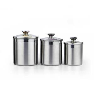 Recipientes de Almacenamiento Metálicos Turquesa Lavie Creations con Tapas Herméticas, Diseño Moderno en Forma de Cilindro, para Conservación de Alimentos en la Cocina - Product Image 2