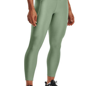 High Waist Ankle-Length Solid Color Stretch <b>Leggings</b> Women's Sporty Seamless Knitted Breathable Compression Pants - Product Image 1