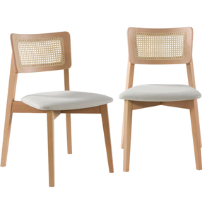 Chaise de salle à manger en rotin européen, empilable, design moderne, pour la maison, le bureau, le parc, chaise en bois pour événements de mariage, best-seller - Product Image 3