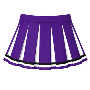 Ensemble d'uniforme de cheerleading jaune doré, haut sans manches à col en V, jupe plissée, pour équipe sportive, performance de danse, entraînement et compétition - Product Image 4