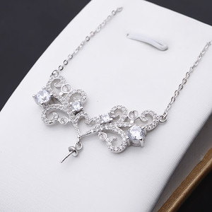 S925 <b>Silver</b> <b>Necklace</b> DIY Accessory with Multiple Beads 4.5-5 <b>Pearls</b> Hanging Pendant Set with 5 Beads Fine Pendant <b>Necklaces</b> - Product Image 5