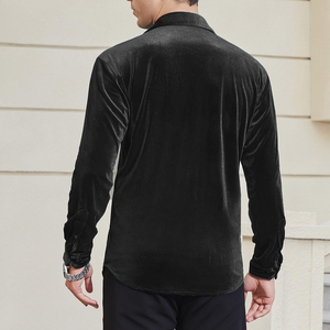 เสื้อกำมะหยี่ดีไซน์ล่าสุดสำหรับผู้ชาย คุณภาพสูง สไตล์สตรีทแวร์ ฮิปฮอป เสื้อกำมะหยี่ผู้ชาย จำนวนมาก - Product Image 2