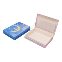 Boîtes de luxe articulées personnalisées d'emballage de bijoux avec impression offset de feuille d'argent de stratification mate pour une présentation élégante