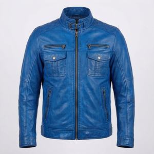 Veste de moto en cuir véritable pour homme de qualité supérieure, nouvelle arrivée, vestes de moto d'hiver, protections amovibles, personnalisables - Product Image 1