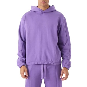 เสื้อฮู้ดสวมหัวผ้าฝ้ายโอเวอร์ไซส์สำหรับผู้ชายเสื้อกันหนาวมีฮู้ดแบบสวมหัวมี100% โลโก้ออกแบบได้ตามต้องการ - Product Image 1