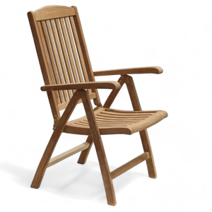 Silla y Mesa Plegables de Estilo Moderno, de Madera con Diseño Minimalista para Decoración del Hogar, Madera de Teca - Product Image 3