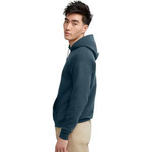 Sudadera con capucha para hombre, corte regular, color sólido, forro polar de algodón, estilo casual, para otoño. - Product Image 3