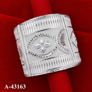 Bracelets manchette classiques et tendance en alliage de zinc plaqué argent, motif géométrique, zircon, bijoux pour femmes pour mariage et soirée, certifiés A-43158 - Product Image 6
