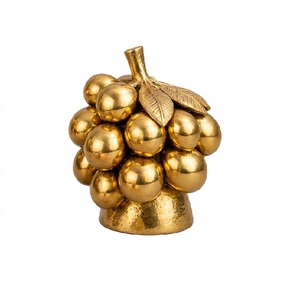 Sculpture moderne en métal en forme de feuille sur pierre, objet décoratif artisanal pour la décoration de table, forme irrégulière, utilisable toute l'année - Product Image 4