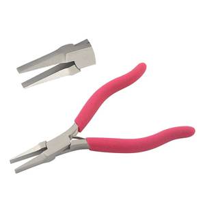 Flat Nose Pliers 125mm Smooth Jaws Spring Matt <b>Foam</b> Handles Crimping Fishing Jewelry Making DIY <b>Crafts</b> Wire Wrapping - Product Image 1