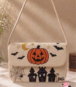 Wholesale Halloween Fashion <b>Seed</b> Bead Embroidery Handbag Women Shoulder Bag <b>Mixed</b> Colors Wedding Party Crossbody Bag Evening - Product Image 3