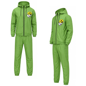 Ensemble veste coupe-vent et pantalon pour homme, vêtements de sport légers en polyester personnalisés, entraînement physique, jogging, extérieur, fabricant en gros - Product Image 6