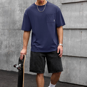 Camisetas de alta calidad, ligeras, de algodón, personalizadas, extragrandes, de manga corta, cómodas y transpirables para hombre. - Product Image 4