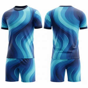 ชุดฟุตบอลแบบยูนิเซ็กซ์พร้อมกางเกงขาสั้น ผ้าพรีเมียม ชุดสองชิ้น ชุดฝึกซ้อมฟุตบอล ชุดกีฬาแบบซับลิเมชั่นสั่งทำได้ - Product Image 3