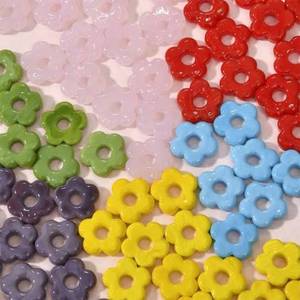 Cuentas de Vidrio Transparentes con Forma de Flor, Cuentas Coloridas para Joyería DIY, para Collares, Pulseras, Decoración de Bolsos y Manualidades - Product Image 5