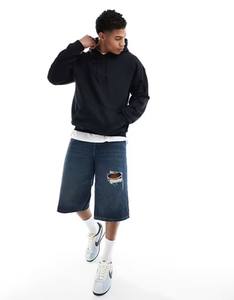 Sweat-shirt à capuche surdimensionné pour homme, logo personnalisé, printemps-automne, manches longues, impression de lettres, sweat-shirt oversize uni avec poches - Product Image 4