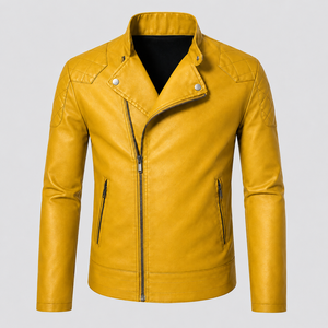 2026 New <b>Men</b> Fashion Casual <b>Jacket</b> With Stand Neck Collar Front Zip Closure And <b>Smart</b> Slim Fit Design - Product Image 1