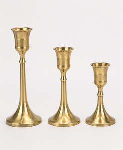 Portavelas de Latón Hecho a Mano, Decorativo, Dorado, Ecológico, Diseño de Lujo para Centro de Mesa de Boda y Decoración del Hogar - Product Image 2