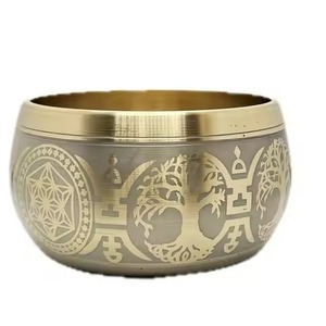 Cuenco Cantante Metálico Clásico Hecho a Mano y Ecológico para Meditación, Sanación, Yoga y Mindfulness - Ocasión de Condolencias - Product Image 2
