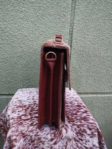 Sacoche pour ordinateur portable en cuir pleine fleur avec poils, style vintage, sac bandoulière messager pour homme avec compartiment rembourré LHLB-0010 - Product Image 6