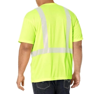 Camisetas de Alta Visibilidad a Precio de Fábrica, Camisetas de Trabajo de Manga Corta, Ropa de Trabajo, Camiseta de Seguridad Reflectante para Trabajo en Carretera y Construcción - Product Image 2