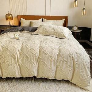 Housse de couette 100% coton de haute qualité, logo personnalisé, 300 fils, imperméable, écologique, ensemble de housse de couette - Product Image 5