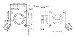 DB1804 3/5V 18 มม. พัดลมขนาดเล็กแบบ DC พร้อมมอเตอร์พลาสติกและลูกปืนสำหรับหุ่นยนต์ IoT - Product Image 5
