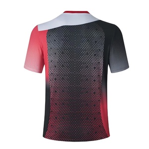 Nouveaux T-shirts de badminton solides à séchage rapide, respirants, en jersey 100 % polyester 180g, style hip-hop, pour hommes - Product Image 2
