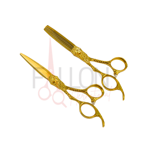 Kit de ciseaux de coiffure professionnels de 6,0 pouces, ciseaux de barbier, ciseaux à effiler en acier inoxydable, personnalisable - Product Image 2