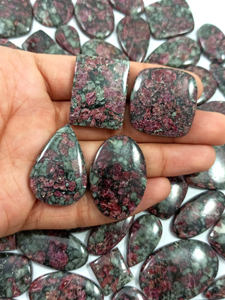 Natural Loose Gemstone Eudialyte Cabochons Wholesale Price Loose Gems Healing Crystal <b>Chakra</b> Reiki Jewelry Stone - Product Image 4