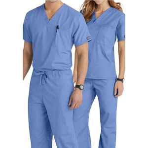 Uniformes d'infirmière unisexes, blouses et gowns d'hôpital, vêtements médicaux tissés, modèle OEM, uniforme d'infirmière - Product Image 3