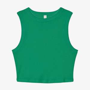 Customized Breathable Ladies Crop Tank Tops Sleeveless Crop Sport Cotton Short Length Tops for Women - Product Image 4