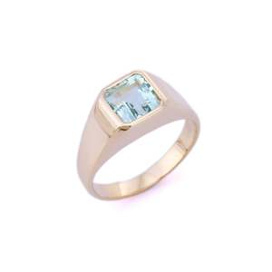 14K Solid Gold Cushion Cut Ruby and <b>Citrine</b> <b>Ring</b> Set Resizable Hip Hop Style - Product Image 2