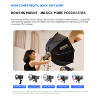 Boîte à lumière diffuseur souple professionnelle 3s améliorée à montage Bowens, pliable, pour photo/vidéo, en ABS, pour une lumière naturelle et rapide à assembler