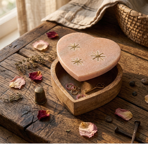 Caja de Corazón Personalizada, Caja de Madera en Forma de Corazón con Tapa con Bisagras, Caja Decorativa con Flores Talladas, Contenedor de Madera, Caja de Almacenamiento - Product Image 4